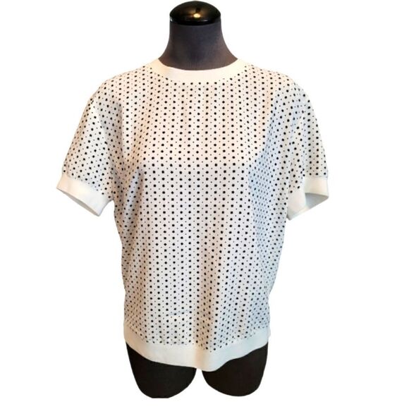 EC RACHEL ZOE CUFFED BLOSUE WITH STARS AND DOTS SZ. M - Picture 1 of 4